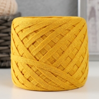 Трикотажная пряжа "Риббон" 85м/170&plusmn;5 гр (Горчица)