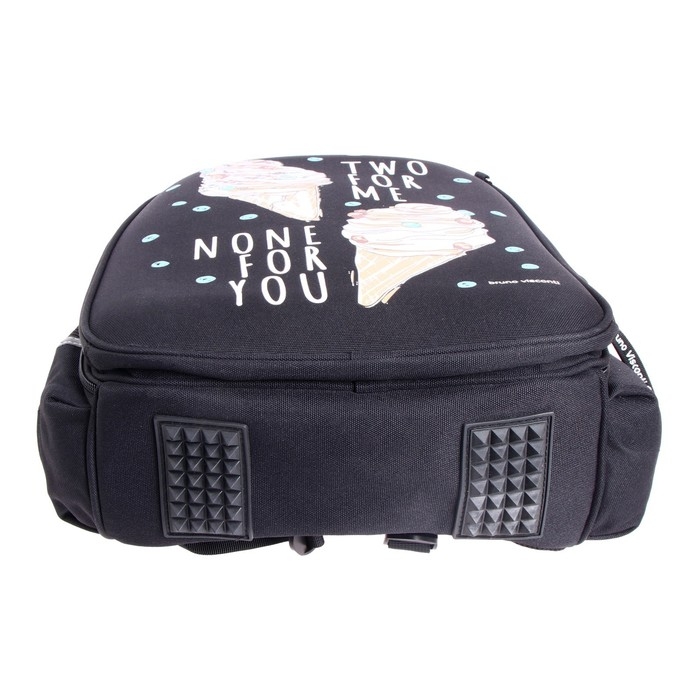 Рюкзак каркасный 38 х 30 х 20 см, пенал в подарок, Bruno Visconti Рюкзак каркасный 38 х 30 х 20 см, пенал в подарок, Bruno Visconti "Мороженое"