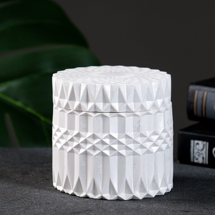 Шкатулка Шкатулка "Ограненная" перламутр, 9х9см