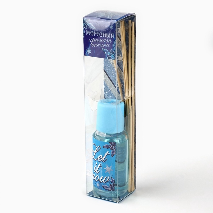 Аромадиффузор ароматический палочки «Новогодняя коллекция: Морозный аромат океана», аромат океан, 30 мл Аромадиффузор ароматический палочки «Новогодняя коллекция: Морозный аромат океана», аромат океан, 30 мл