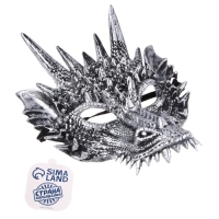 Маска &laquo;Дракон&raquo;, цвет серебряный