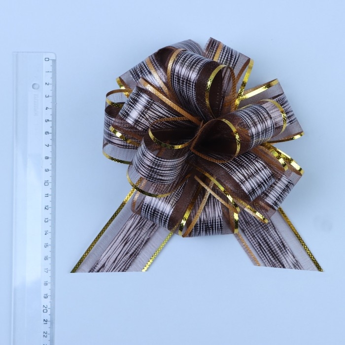 Бант-шар №5 Бант-шар №5 "Узор", цвет кофейный