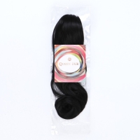 Хвост накладной, волнистый волос, на крабе, 40 см, 150 гр, цвет чёрный(#HTY4В) Хвост накладной, волнистый волос, на крабе, 40 см, 150 гр, цвет чёрный(#HTY4В)