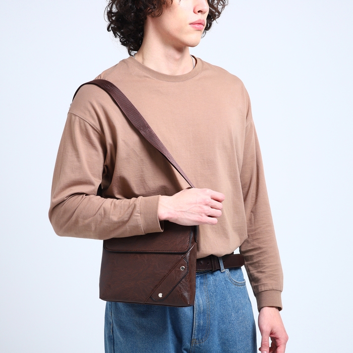 Сумка мужская, цвет коричневый