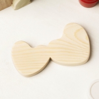 Заготовка для творчества "Сердечки обнимашки", 11 х 6 х 1,2 см, сосна Заготовка для творчества "Сердечки обнимашки", 11 х 6 х 1,2 см, сосна