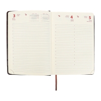 Ежедневник датированный 2024 A5 176 листов, deVENTE.Belcanto, твёрдая обложка из искусственной кожи с поролоном, ляссе, кремовый блок 70 г/м2, коричневый Ежедневник датированный 2024 A5 176 листов, deVENTE.Belcanto, твёрдая обложка из искусственной кожи с поролоном, ляссе, кремовый блок 70 г/м2, коричневый