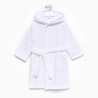Халат махровый детский Экономь и Я р. 36, цв.белый, 100%хл с AIRO, 320 г/м2