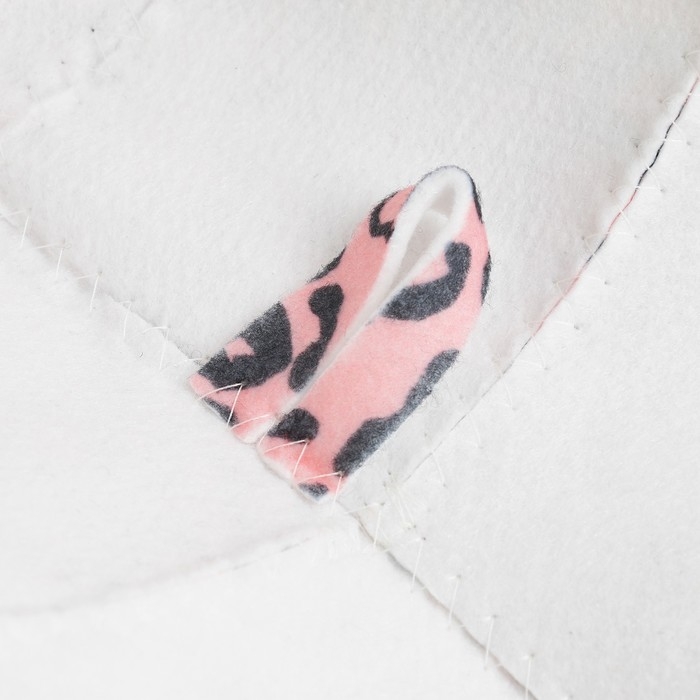 Шапка-панама для бани с принтом Шапка-панама для бани с принтом "Розовый леопард"