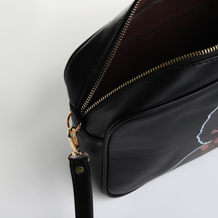 Сумка женская через плечо TEXTURA, маленького размера, цвет чёрный