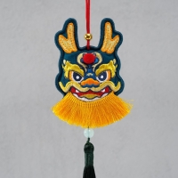 Подвеска-саше текстиль "Дракон" чёрная 2х7,5х24 см