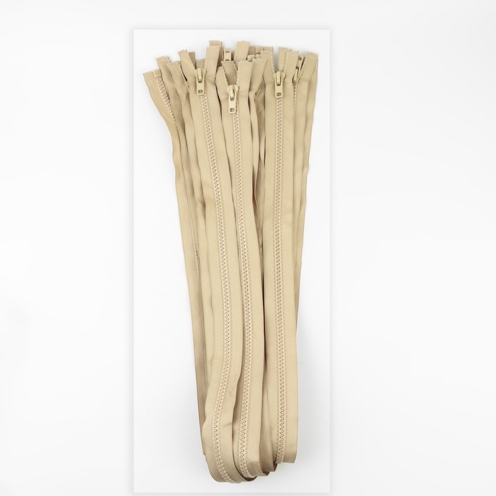 Молния &laquo;Трактор&raquo;, №8, разъёмная, замок автомат, 100 см, цвет бежевый, цена за 1 штуку