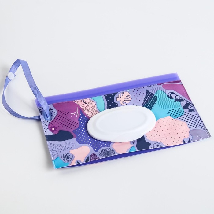 Контейнер для салфеток с петелькой «Абстракция», цвет МИКС Контейнер для салфеток с петелькой «Абстракция», цвет МИКС