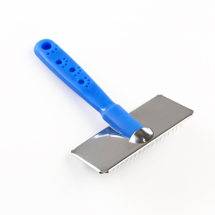 Пуходерка Пуходерка "Лапки" средняя с каплями, 9 х 12 см, синяя