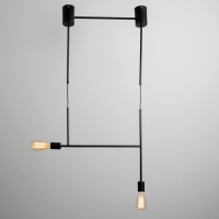 Светильник BayerLux "Лучик" 2хЕ27 40Вт черный 50х5х30-130см Светильник BayerLux "Лучик" 2хЕ27 40Вт черный 50х5х30-130см