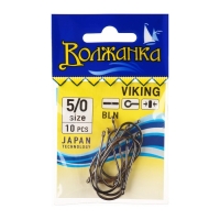 Крючки "Волжанка" Viking № 5/0, 10 шт Крючки "Волжанка" Viking № 5/0, 10 шт