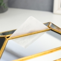 Сувенир стекло салфетница "Зеркальные грани" 12,5х12х19,5 см Сувенир стекло салфетница "Зеркальные грани" 12,5х12х19,5 см