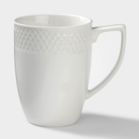 Набор кружек фарфоровых Wilmax &laquo;Юлия Высоцкая&raquo;, 2 предмета: 350 мл, цвет белый