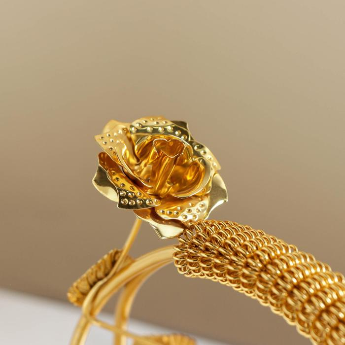 Фруктовница металлическая «Мирьем», 20×19,5×17 см, цвет золотистый Фруктовница металлическая «Мирьем», 20×19,5×17 см, цвет золотистый