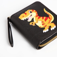 Кошелёк детский на молнии, цвет чёрный Кошелёк детский на молнии, цвет чёрный