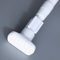 Карниз для ванной Доляна, телескопический, d=3,5 см, 140&ndash;260 см, усиленный, цвет белый