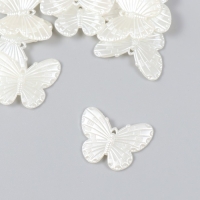 Декор для творчества пластик "Бабочки жемчужные" набор 20 шт 2,7х2,7 см Декор для творчества пластик "Бабочки жемчужные" набор 20 шт 2,7х2,7 см