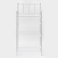 Стеллаж 3-х ярусный напольный, 43&times;26&times;93,5 см, цвет белый