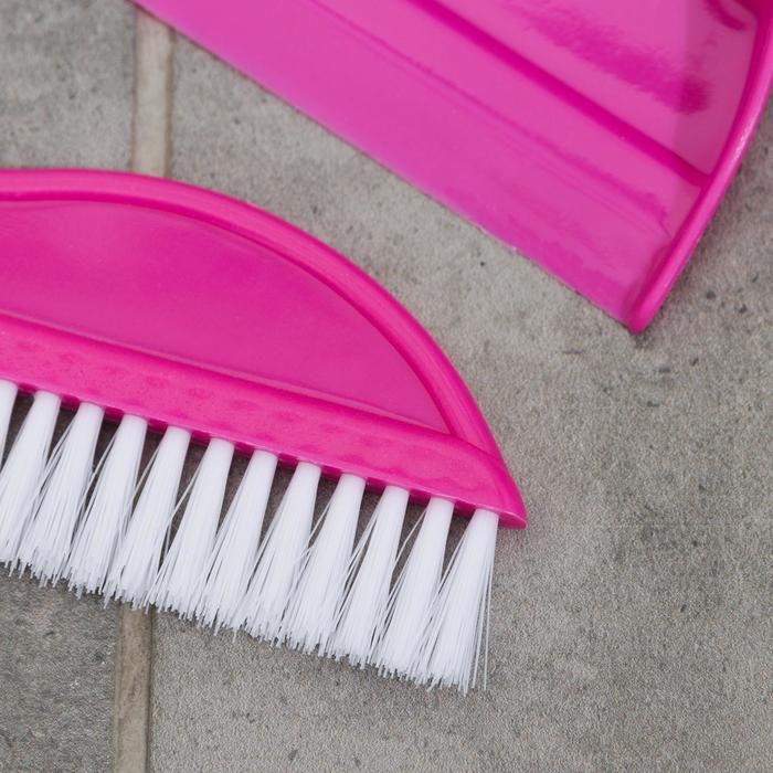 Набор для уборки, щётка, совок, цвет МИКС Набор для уборки, щётка, совок, цвет МИКС