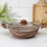 Казан Kantry, 4 л, d=28 см, стеклянная крышка, пластиковые ручки, антипригарное покрытие, цвет коричневый Казан Kantry, 4 л, d=28 см, стеклянная крышка, пластиковые ручки, антипригарное покрытие, цвет коричневый