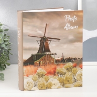 Фотоальбом на 200 фото 10х15 см "Мельница" в коробке МИКС 26,5х20,5х5,5 см
