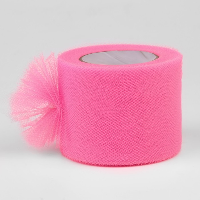 Фатин, 5 см, 11 ± 1 г/кв.м, 23 ± 1 м, цвет розовый №4 Фатин, 5 см, 11 ± 1 г/кв.м, 23 ± 1 м, цвет розовый №4