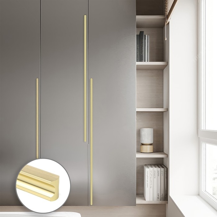 Ручка скоба CAPPIO RSC022, алюминий, м/о 960, цвет сатиновое золото Ручка скоба CAPPIO RSC022, алюминий, м/о 960, цвет сатиновое золото