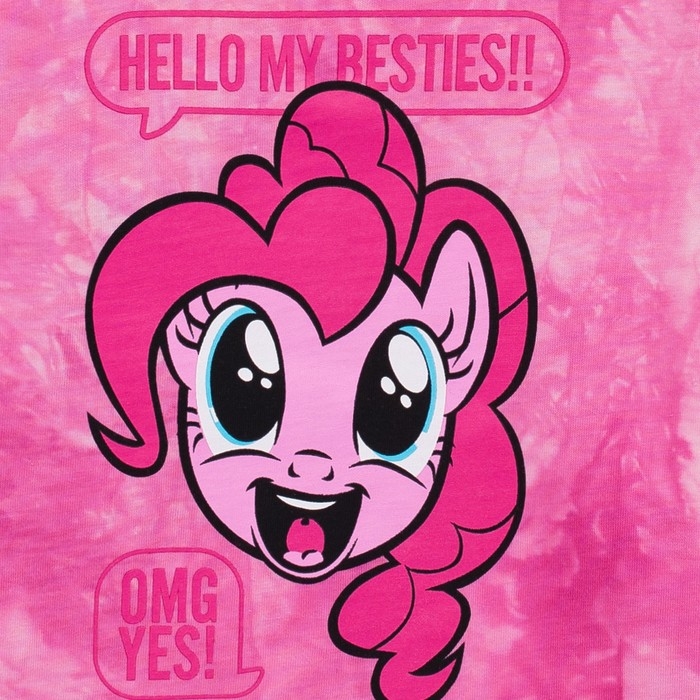 Футболка для девочки &laquo;Пинки Пай&raquo;, My Little Pony, &laquo;Тай-дай&raquo;, рост 98-104 см