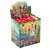 Ручка-прикол &laquo;Боксер Дед Мороз&raquo;, с колпачком на бок