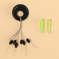 Набор грузил 80 г, стопор 1 шт. и кембрики 1 шт. &laquo;Рыболовные войска&raquo;, d = 7 см.