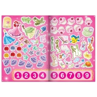 Набор многоразовых наклеек &laquo;Учимся вместе с принцессами&raquo;, А4, Принцессы