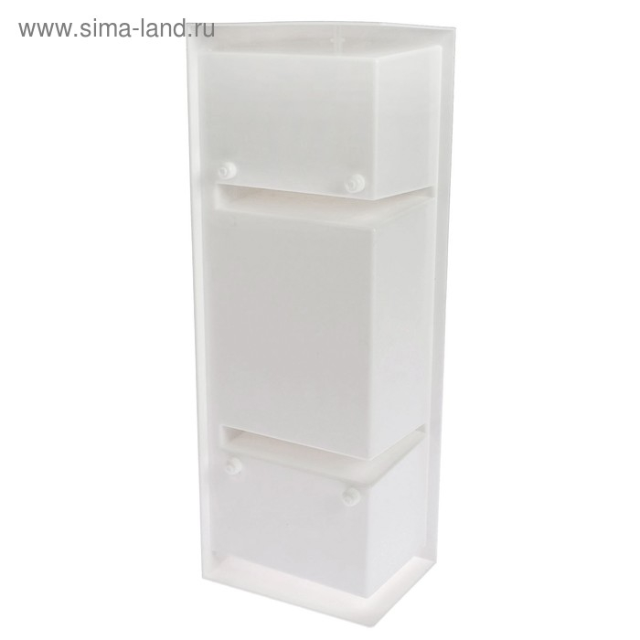 Шкафчик угловой Hilton Right, цвет снежно-белый