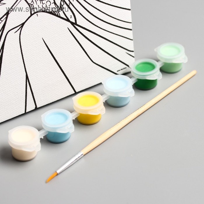 Картина по номерам для детей Картина по номерам для детей "Эльза" 21х15 см, Холодное сердце