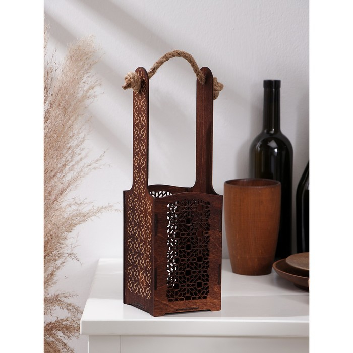 Ящик для вина Adelica &laquo;Венето&raquo;, 34&times;10,5&times;10,2 см, цвет тёмный шоколад