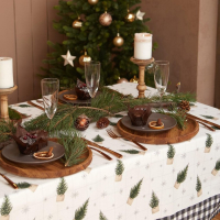 Скатерть новогодняя Этель Happy New Year 149х220см с ГМВО, 100% хлопок, 190г/м2 Скатерть новогодняя Этель Happy New Year 149х220см с ГМВО, 100% хлопок, 190г/м2