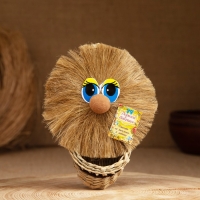 Оберег домовёнок на лаптях "Дорогой Бабушке", 13 см, лён, микс Оберег домовёнок на лаптях "Дорогой Бабушке", 13 см, лён, микс