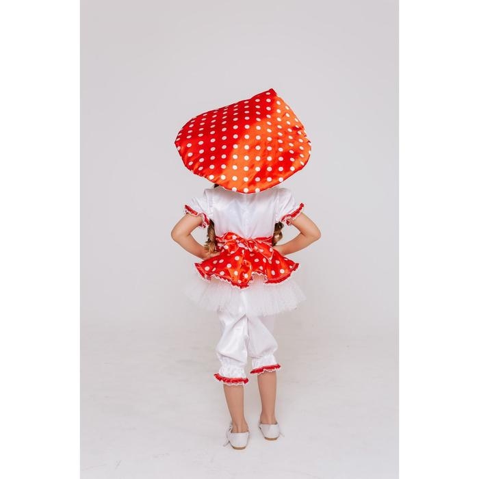 Карнавальный костюм «Мухомор», платье, панталоны, шапка, размер 116-60 Карнавальный костюм «Мухомор», платье, панталоны, шапка, размер 116-60