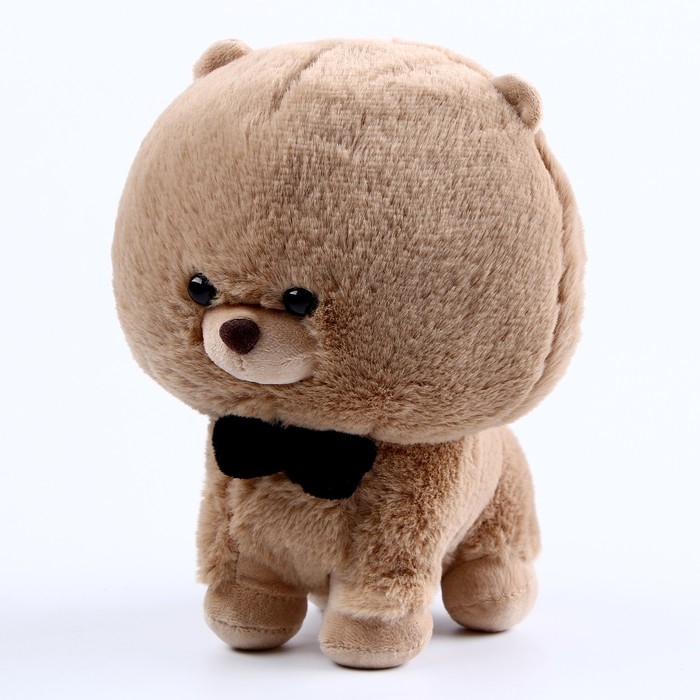 Мягкая игрушка &laquo;Собака&raquo; с бабочкой, 22 см, цвет бежевый