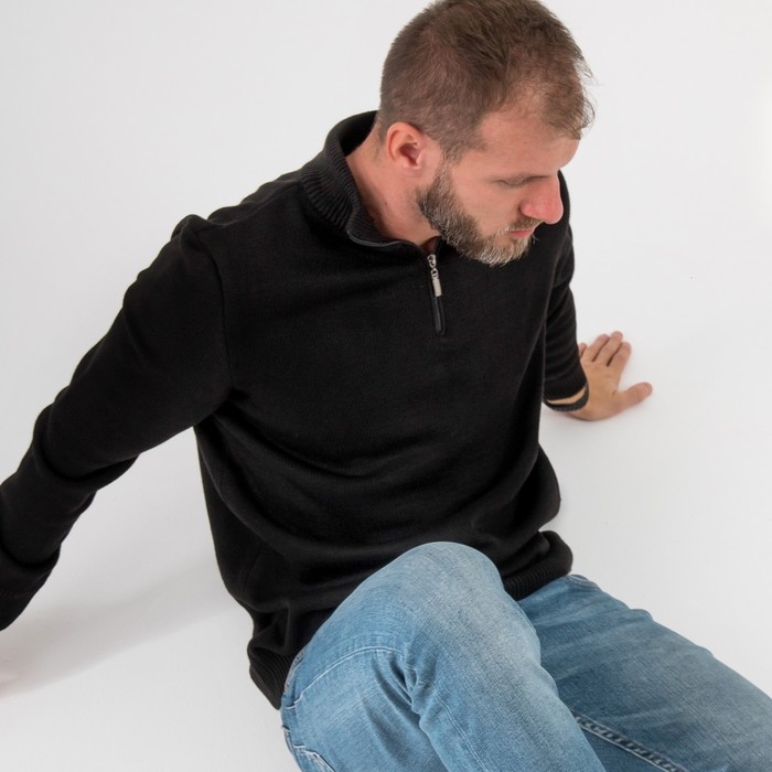 Кардиган мужской SL, 50, чёрный Кардиган мужской SL, 50, чёрный