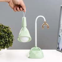 Настольная лампа "Делсер" LED 3Вт USB АКБ зелёный 14х13х39 см RISALUX Настольная лампа "Делсер" LED 3Вт USB АКБ зелёный 14х13х39 см RISALUX