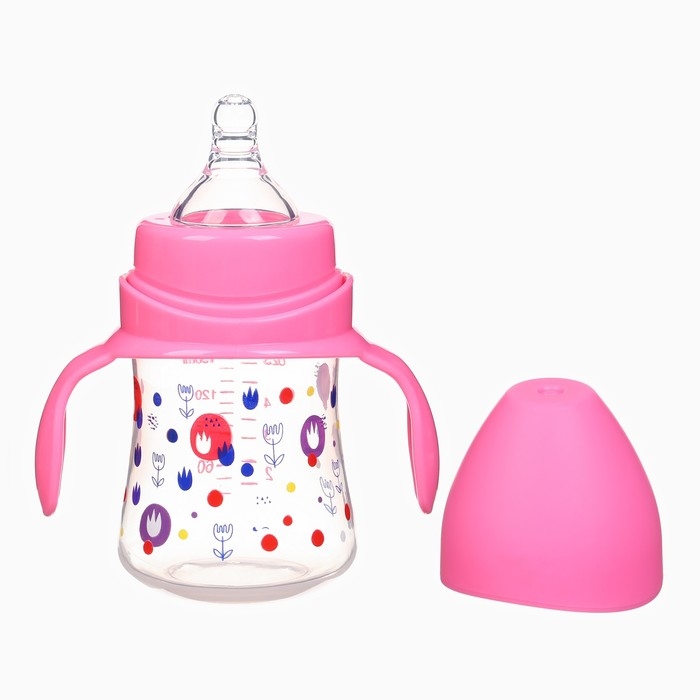 Бутылочка для кормления Ø50мм ШГ, +0мес., 150мл, цвет розовый Бутылочка для кормления Ø50мм ШГ, +0мес., 150мл, цвет розовый