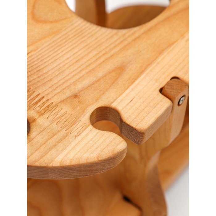 Столик - поднос для вина со съёмной менажницей на 4 персоны Adelica, 35&times;19&times;1,8 см, высота 21 см, берёза