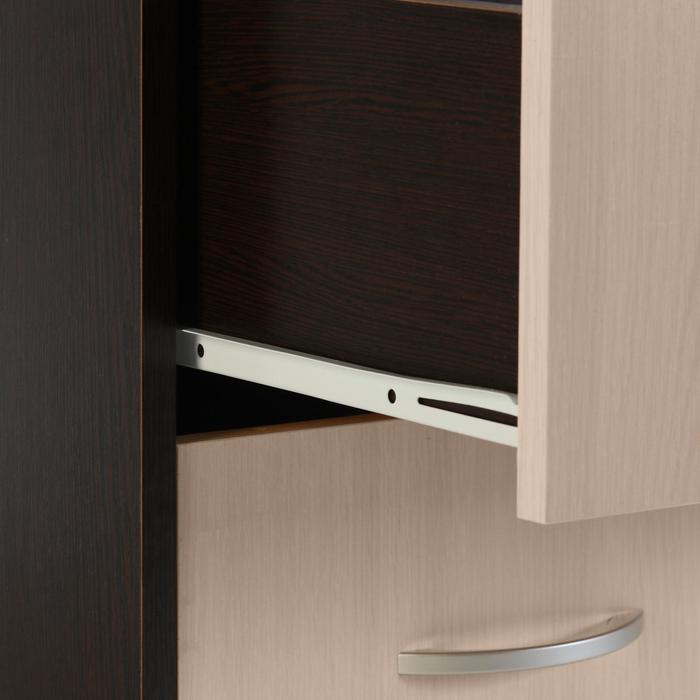 Комод 5 ящиков с дверью, 1100х480х900, Венге темный/Венге светлый Комод 5 ящиков с дверью, 1100х480х900, Венге темный/Венге светлый