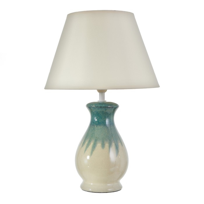 Настольная лампа 16800/1GN E14 40Вт бело-зеленый 25x25x37 см RISALUX