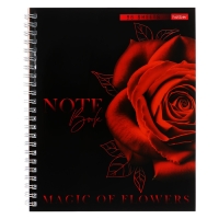 Тетрадь 96 листов в клетку на гребне "Магия цветов", обложка мелованный картон, перфорация на отрыв, блок 65 г/м2, МИКС Тетрадь 96 листов в клетку на гребне "Магия цветов", обложка мелованный картон, перфорация на отрыв, блок 65 г/м2, МИКС