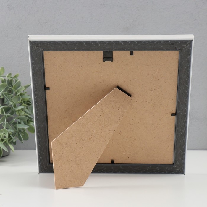 Фоторамка пластик "МИРАМ" 20х20 см, 642461-22, слоновая кость (пластиковый экран)